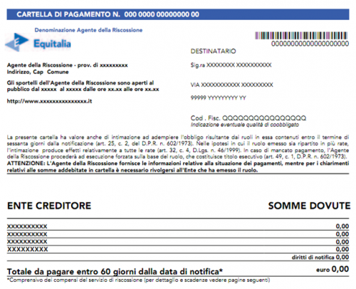 Cartella-esattoriale Cartella esattoriale